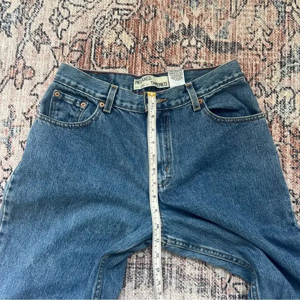 Vintage LEVI’s 550 High Rise Relaxed Fit Tapered Leg Mom Jeans Blue Size 10 - Image 10