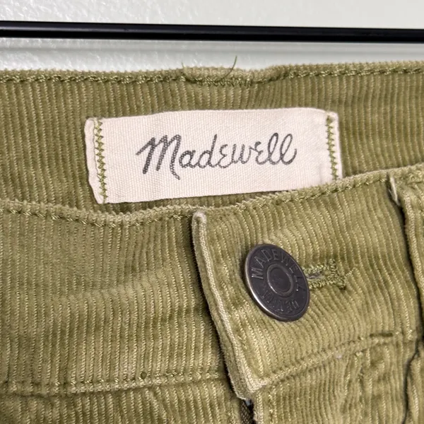Madewell Classic Straight Jean Jeans Corduroy Green Corduroy Edition Size 28 - Image 9