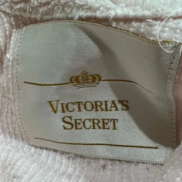 Victoria’s Secret Gold Label Light Pink Terrycloth Bath Robe Women’s Medium - Image 2