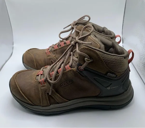 Keen Women's Terradora II Mid Waterproof size6.5 boots leather brown hiking 1695 - Image 5