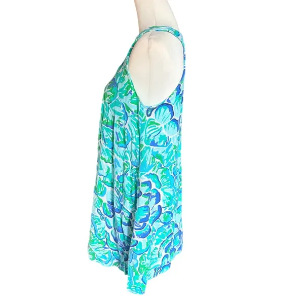 Lilly Pulitzer Achelle Swing Dress Agate Green Lazy River pattern women's small - Image 2
