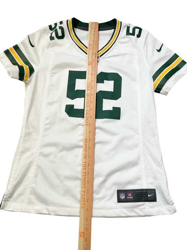 Nike NFL On the Field Green Bay Packers White #52 Clay Matthews Football Jersey - Image 3