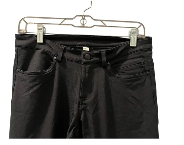 Lululemon Black Chino Pants Women's Size 6 Casual Zip Fly Work Skinny 28x30 - Image 2