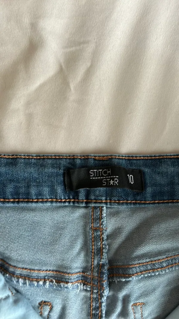 Stitch star flare leg jeans Blue Size 10 - Image 3
