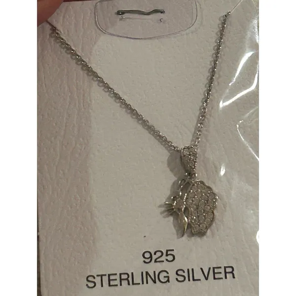Lot b310 925 sterling silver necklace pendant - Image 3