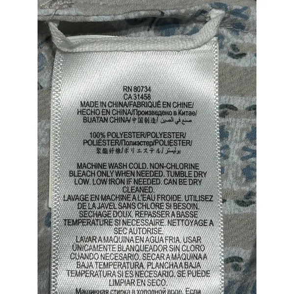 BCBG MaxAzria Kyndal XXS High-Low Maxi Dress Tapestry Long Sleeve Designer Boho - Image 14