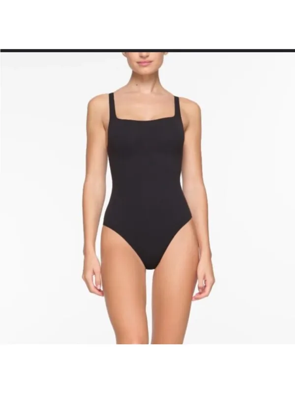 Skims NAKED SCOOP BRIEF BODYSUIT Color: Onyx NWT XXS - Image 7