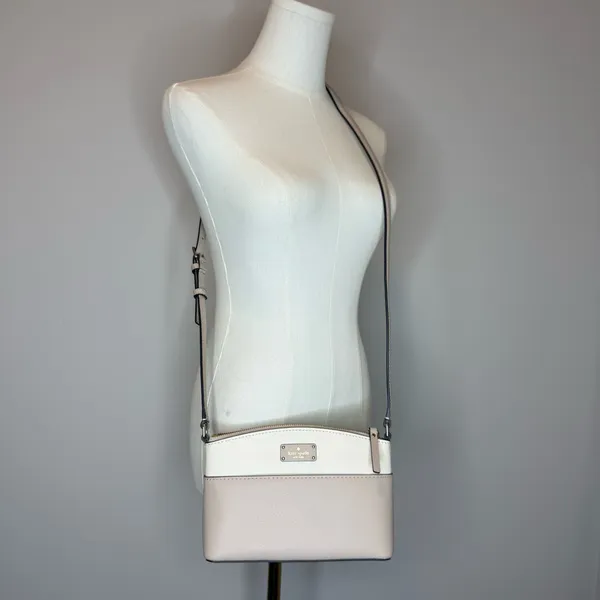 kate spade Cream and Light Beige Two-Tone Crossbody Bag - Image 10