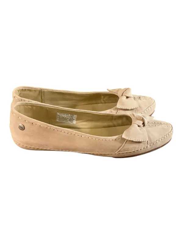 UGG Australia Suede Leather Bow Ballet Flats Cream cream Women's Size 7.5 - Image 2