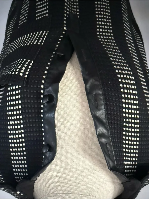 Zara Black Pleated Mini Dress - Shiny A-Line - Image 3