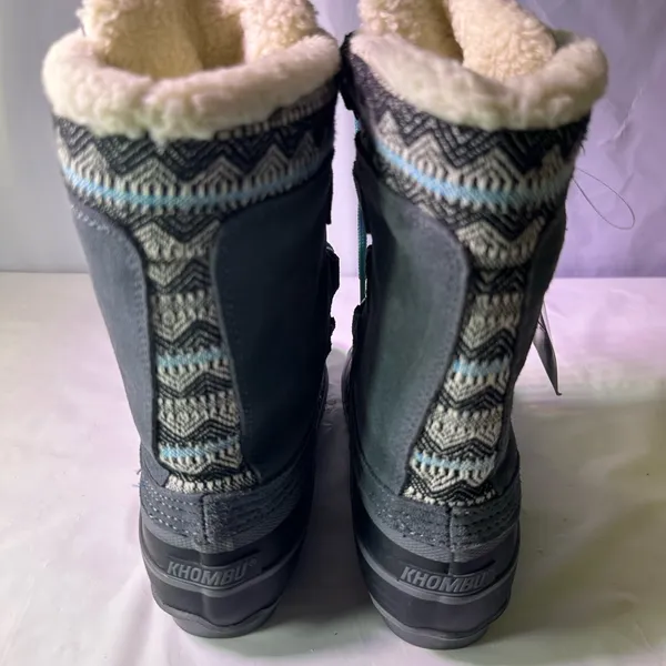 Khombu Women's Winter Boots with Blue Laces - Image 7