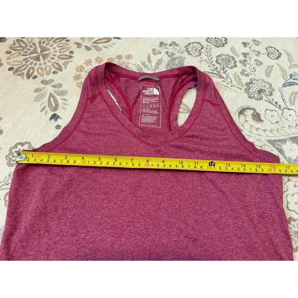 The North Face Heathered Pink Racerback Activewear Tank Top EUC Size M - Image 4