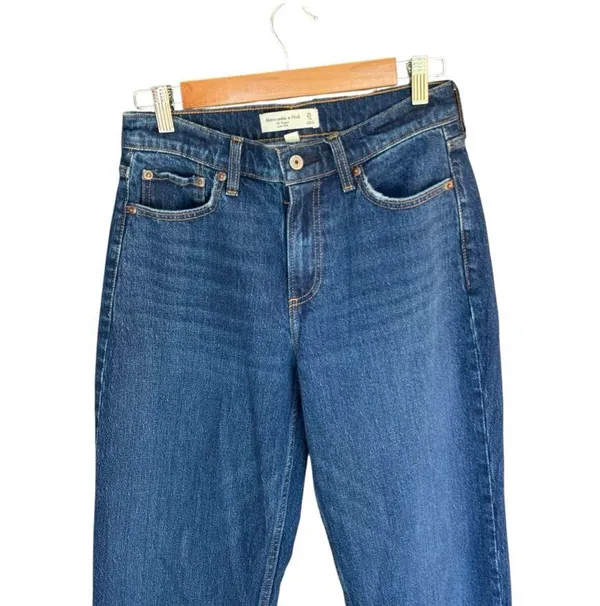 Abercrombie - Curve Love Mid Rise Baggy Jean Sz 32/14 - Image 4