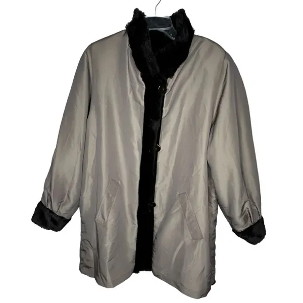 J. Percy for Marvin Richards Reversible‎ Faux Fur Coat - Image 8