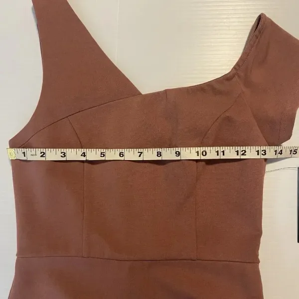 Lulu's Open Your‎ Heart Mauve Pink One-Shoulder Bodycon Midi Dress size XS Party - Image 11
