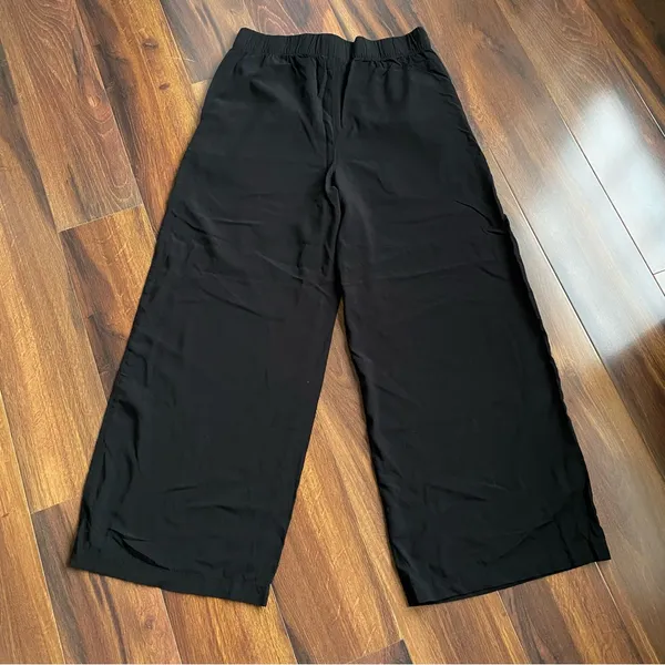 Banana Republic Viscose Extra Wide High Rise Pull On Pants With Pockets M - Image 2