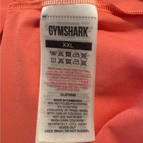 Women’s Gymshark Coral T-Shirt - Image 4