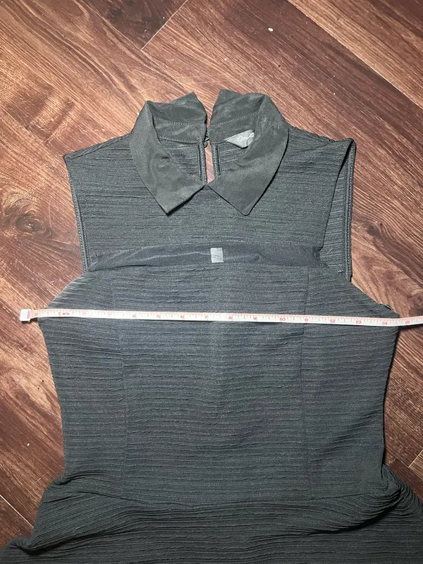 Miss Selfridge Sleeveless Black Dress Size US 4 - Image 4