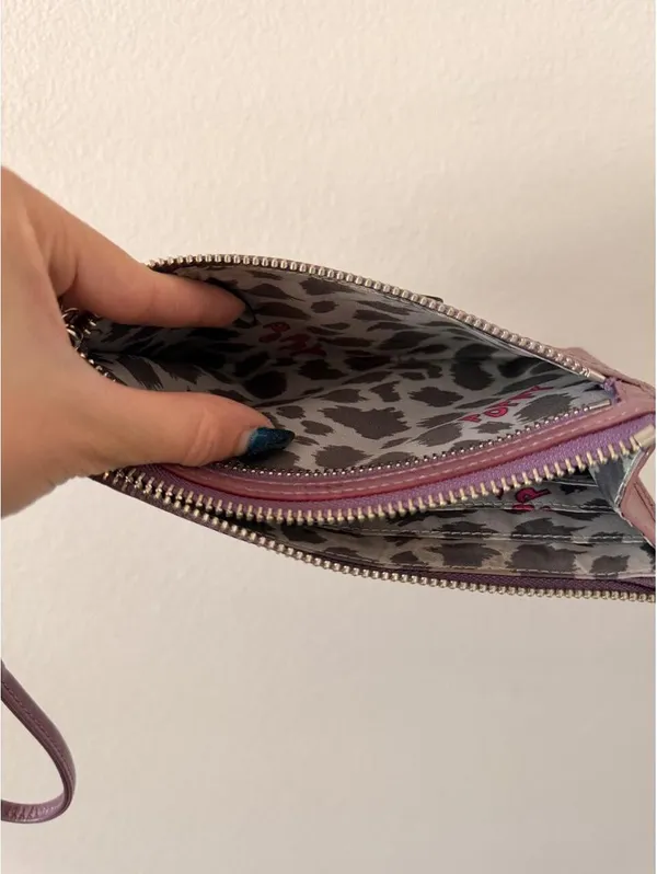Vintage Purple Coach Poppy Wallet Wristlet - Image 4