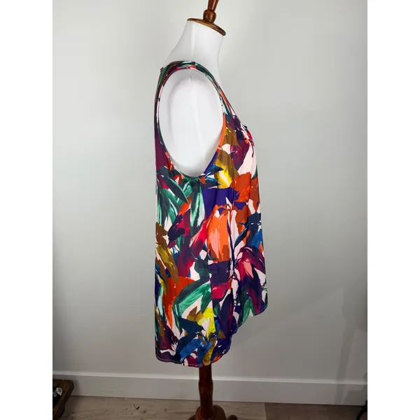 Marilyn Seyb Abstract Tropical Print Sleeveless Tank Top Size 10 - Image 12