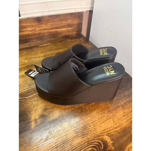 Madden nyc black wedges size 6 - Image 2
