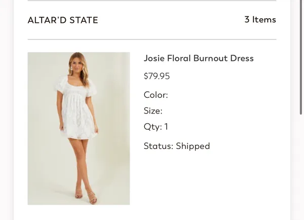 Altar’d State White Dress - Image 4