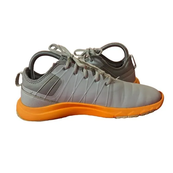 Nike Spikeless Golf Shoes Womens Size‎ 8 Gray Orange Lace Up Low Top - Image 8