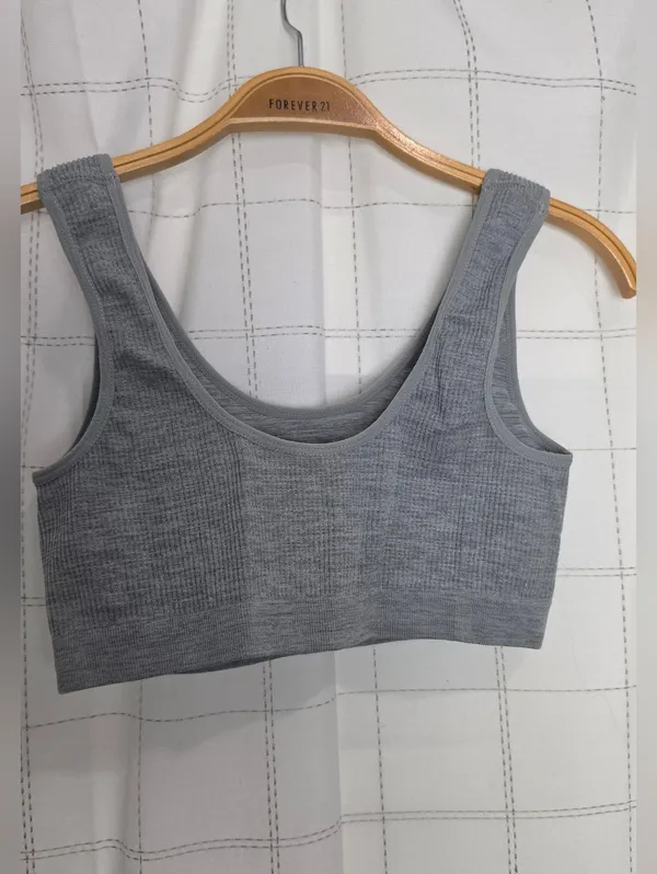 Lucky Brand Grey Sports Bra - Image 3
