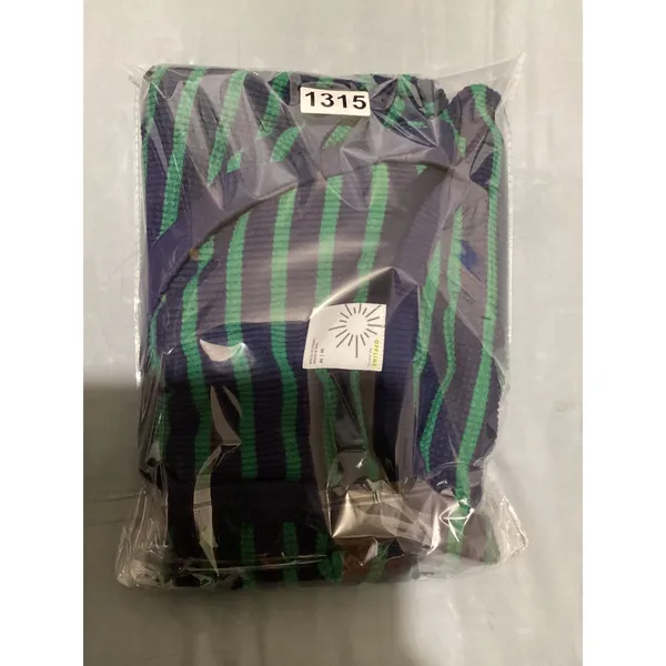 OFFLINE by Aerie Womens Waffle Knit Striped Oversized Top Navy Green Medium - Image 8