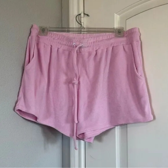 SHOW ME YOUR MUMU Sittin Around SHORTS ONLY in Pink Terry Sz Large - Image 7