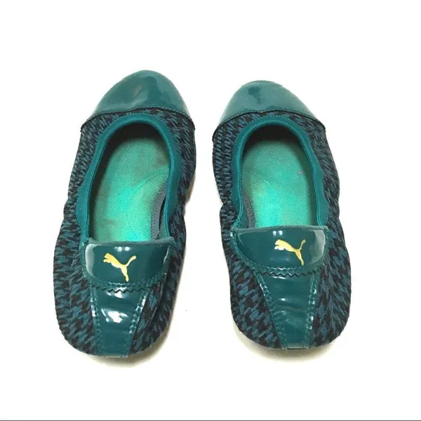 Puma Sport Lifestyle teal & black foldable flats 7‎ - Image 6