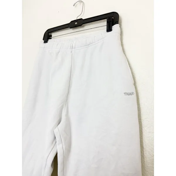Aritzia TNA Cozy Fleece Mega Sweatpants Size Small White Jogger - Image 8