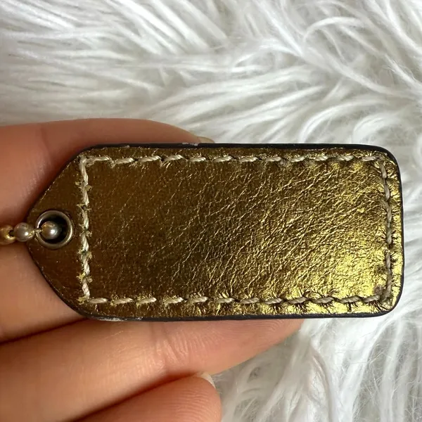 1.5" y2k COACH Fob Bag Charm Hang tag Hangtag - Image 2