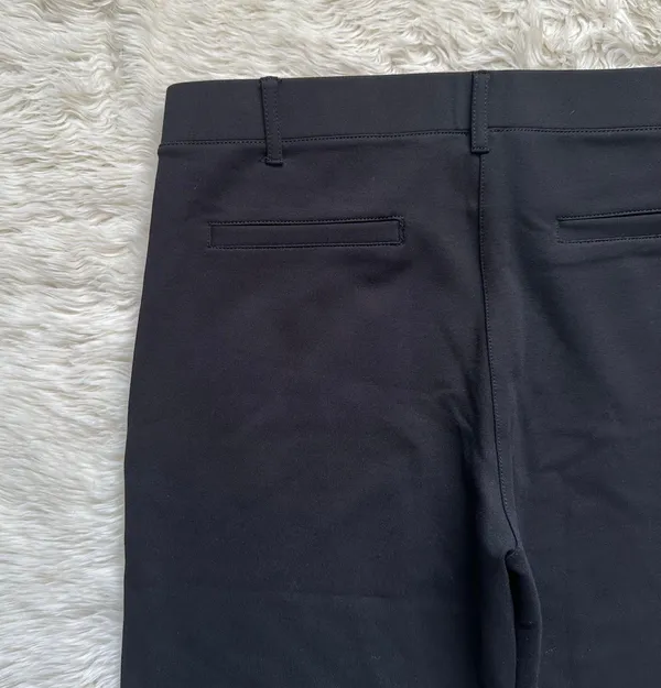Betabrand Pants Boot-Cut Classic Dress Pant Yoga Pants Black Short Petite M - Image 7
