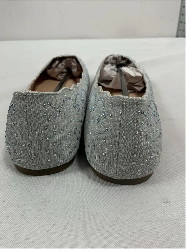 Womans New In Box De Blossom Baba Ballet Flats Size 5.5 Silver Shimmer - Image 3
