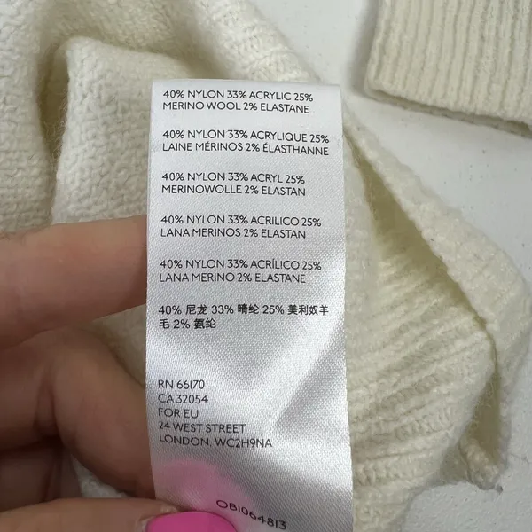 Anthropologie Size M Naomi Sweater Merino Wool Blend Boat Neck Oversized Slouchy - Image 12