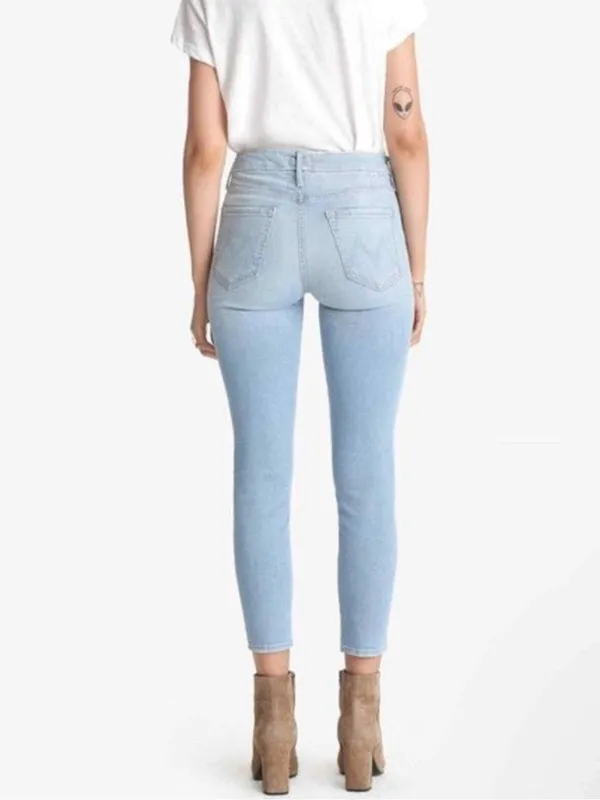 Mother The Looker Crop Jeans in Fresh Catch - Image 2