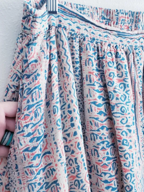 World Market Waffle Gauze Abstract Midi Skirt - Image 4