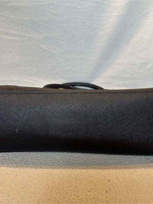 Kate Spade Black Faux Leather & Suede Envelope Shoulder Tote Bag - Image 6