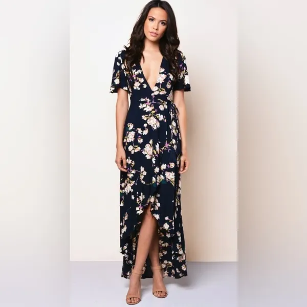 Cotton Candy Floral Print Dress Size L Great Condition - Image 4