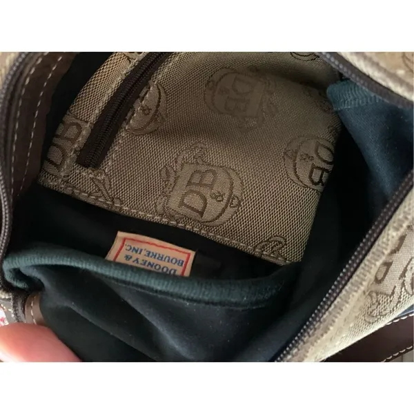 DOONEY & BOURKE Donegal Crest Tan Logo Leather Strap Jacquard vintage - Image 5