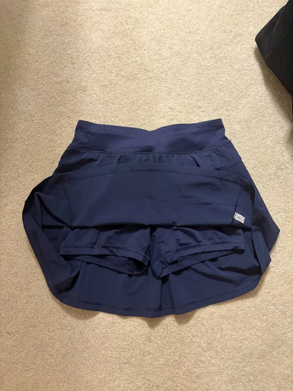 Target Navy Tennis Blue Pleated Athletic Mini Skort Small - Image 2
