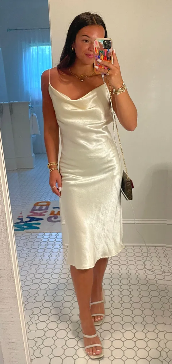 White Midi Dress - Image 6