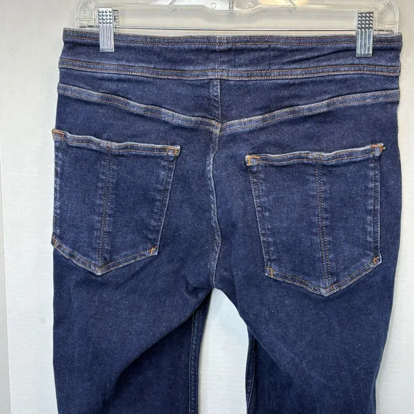 Pilcro The Nyhavn Mid-Rise Cropped Flare Leg Jeans Size 30 Boho Retro Style - Image 6