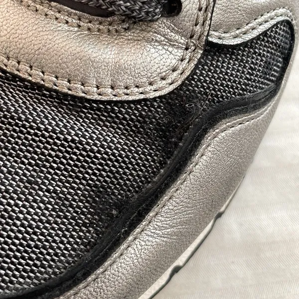 Voile Blanche leather nylon textile sneakers black silver Size‎ 37 US 7 - Image 12