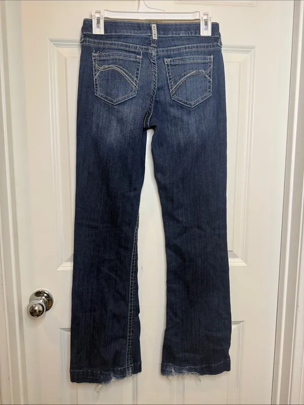 Ariat Estella riding midrise wide Jeans sz 26 / 27 - Image 7