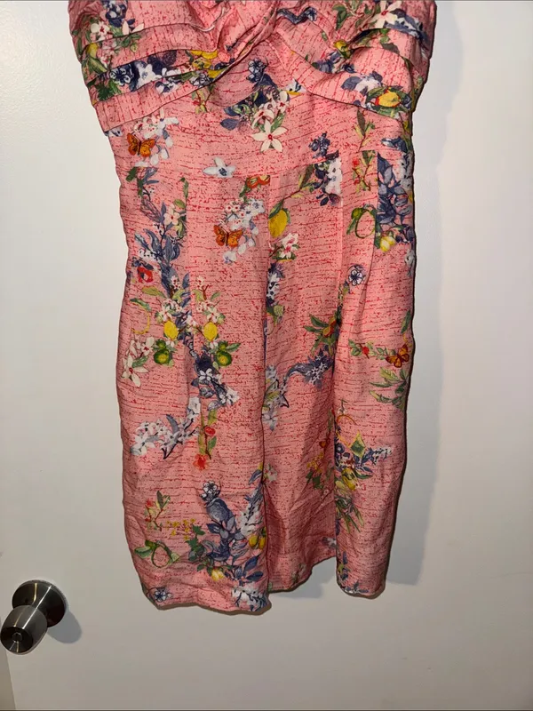 Ranna Gill Floral Linen Romper NWT Size Medium - Image 7