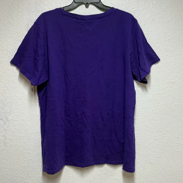 Purple Clemson Baseball Cotton Ladies' Tee - Image 2