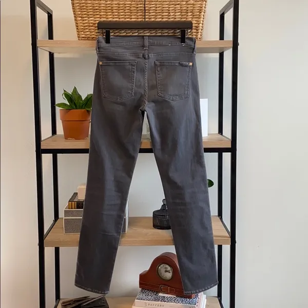 7 For All Mankind Mid-Rise The Slim Cigarette Jeans, 28 - Image 4
