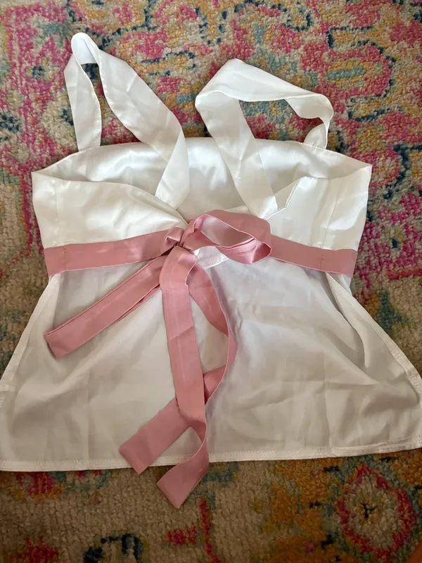 White and pink sash top - Image 3